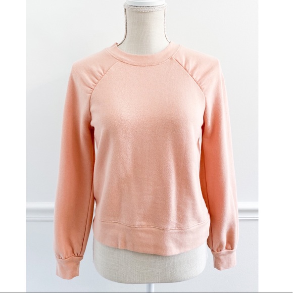 Madewell Pink Gathered Puff Sleeve 